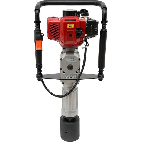 Pfahlramme 52cc 2 Takt Benzin Motor 1900W Pfostenramme Pfostentreiber 3 Pfostenantriebsköpfe (55mm, 70mm,100mm) (1/5)