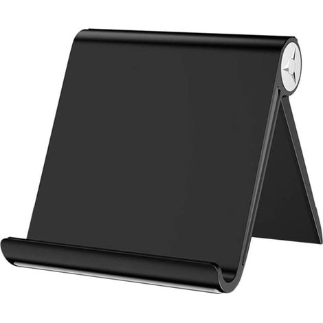 Support de téléphone portable de table, support de téléphone portable portable compatible avec iPhone 11 Pro Max XS, Galaxy S20 S10, Huawei P30 Pro jusqu'à 7,9 pouces (Noir) (1/5)