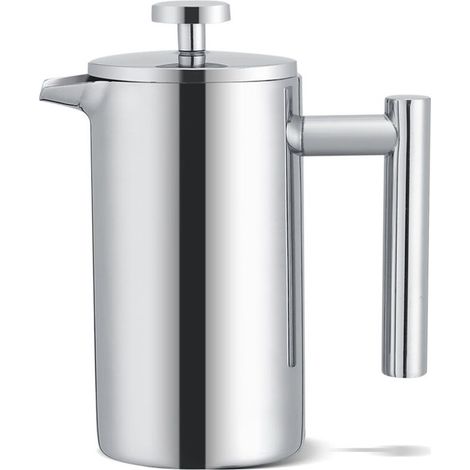 Cafetière à double paroi en acier inoxydable de 350 ml cafetière à piston avec filtre (1/5)