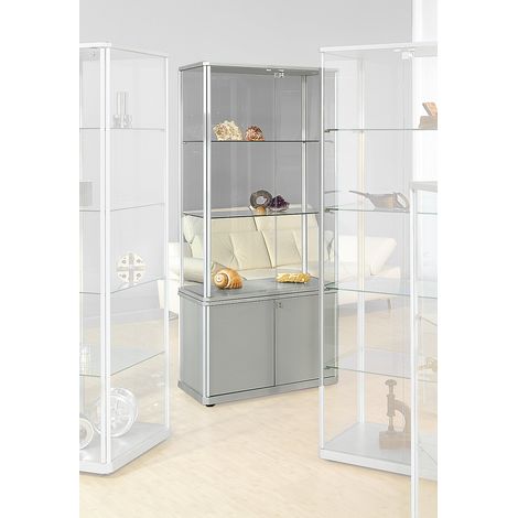 eurokraft pro, Vitrine design, avec armoire inférieure, h x l (1/2)