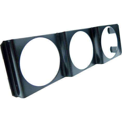Indicatore universale 3 in 1 da 52 mm per temperatura acqua, pressione olio e voltaggio, da cruscotto, colore nero, 2 pollici.