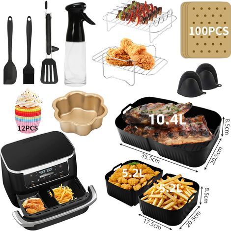 Accessoires pour friteuse à Air Grill panier de transport Pizza, Ninja af500 set