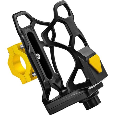 Porte-gobelet réglable en aluminium pour moto, installation sécurisée, antidérapant pour guidon de vélo (1/5)