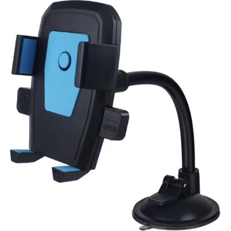 Support de téléphone de voiture avec porte-gobelet, fixation universelle à ventouse pour pare-brise et accessoires de voiture (1/5)