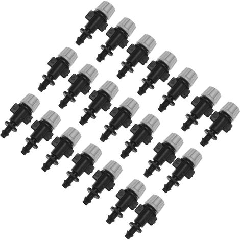 Gicleurs de Brumisation Drip Irrigation Kit Atomiseur 50pcs Pression 1.5-3KG Tubes 4/7mm Plastique Noir Gris Jardins (1/5)