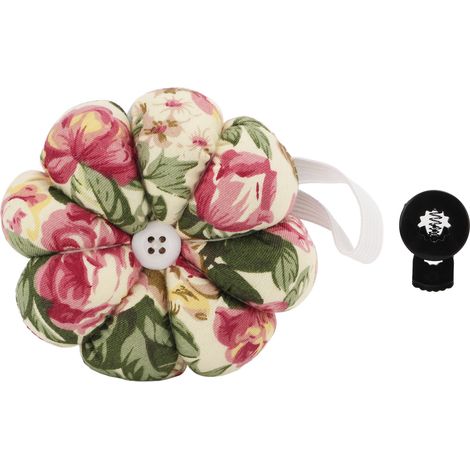 Wrist Pin Cushion Safe Convenient Hands Free High Efficiency Durable Pin Cushion for Beginner Student MotherRose Garden (1/5)