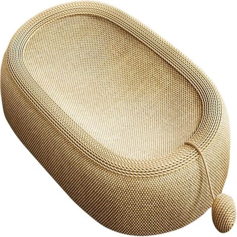 Geflochtener Sisal-Kratzbaum mit robustem Seil, Nest und All-in-One-Katzenspielzeug, fusselt nicht und ist kratzfest für stundenlanges Spielen.