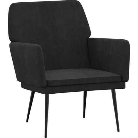 Fauteuil relax  Fauteuil Noir 62x79x79 cm Velours (1/5)