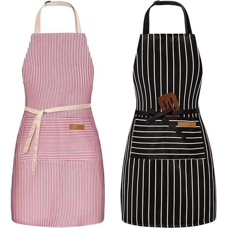 Grembiule da cucina in 2 pezzi, grembiule professionale per grigliate, grembiule regolabile per grigliate, grembiule per catering, grembiule da lavoro, grembiule unisex per ceramica, grembiule da pitt (1/5)