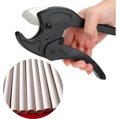 Coupe-tubes PVC robuste, lame en alliage d'aluminium et acier inoxydable chromé (1/5)