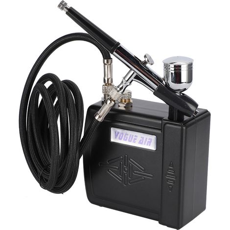 Mini compresseur d'air à oxygène, idéal pour les outils et accessoires de maquillage en salon de beauté, noir, prise américaine, 110 V (1/5)