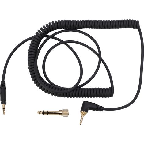 Cavo per cuffie con molla, compatibile con connettore da 3,5 mm EAH-DJ1200, cavo di prolunga a spirale da 140 a 330 cm. (1/5)