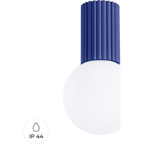Plafoniera Halo IP44 1 G9 blu oltremare ALU solux SL.1738 (1/5)