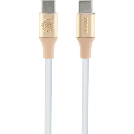 Câble USB-C vers USB-C Guess GUCCLALRGDD 15 m Charge rapide Or (1/2)