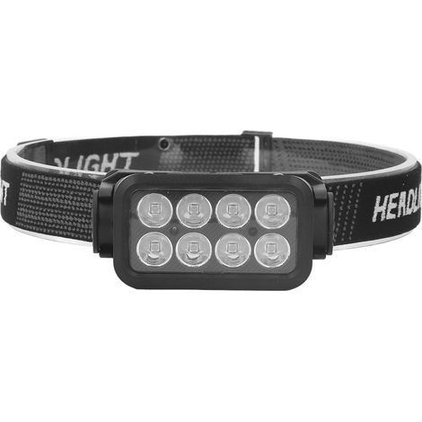 Lampe frontale LED à détecteur de mouvement, étanche IPX4, 5 modes d'éclairage, rechargeable par USB, idéale pour la pêche et la randonnée. (1/5)