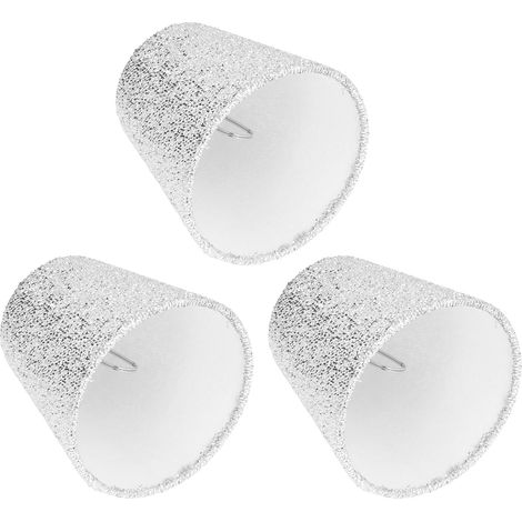 Lot de 3 petits abat-jour E14, surface claire, fins, légers, haute transmission de la lumière, conception sécurisée, abat-jour pour lampe de table (1/5)
