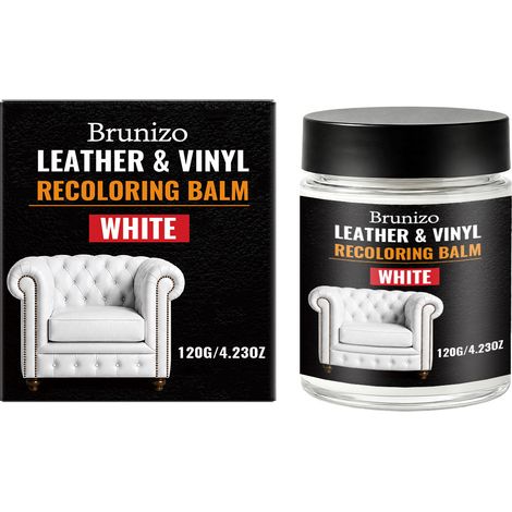 Crème d'entretien pour cuir Brunizo pour meubles, canapés et sacs en cuir - Nettoyant, détachant, entretien et lustrant 120 g (1/5)