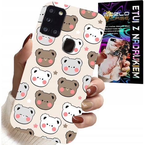 Funda para Samsung Galaxy A21s - Diseño de ositos de peluche para los más pequeños + cristal (1/5)
