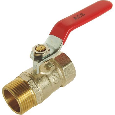 Male/Female 3/8" Ball Valve, Brass Body, Double O-rings, Plumbing and Heating (1/5)