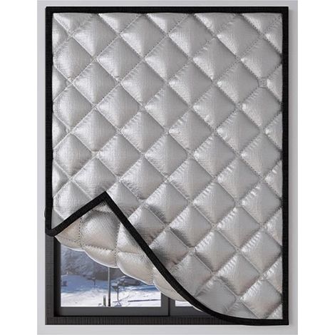 Tende termiche invernali senza foratura, isolamento per finestre su misura, isolamento acustico e termico (120x240 cm) (1/5)