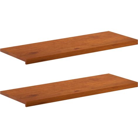 Fensterbänke 2 stk. Braun 120 x 40 x 2 cm Massivholz Eiche vidaXL