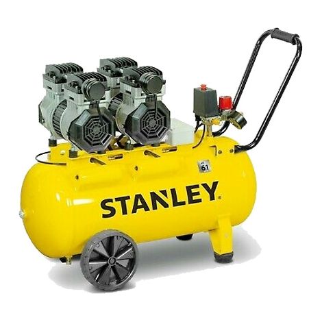 STANLEY KOMPRESOR BEZOLEJOWY 50L/2,6KM/8BR 270l/min. WYCISZONY (1/5)