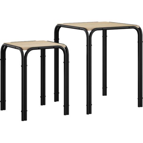 Beistelltisch Sonoma-Eiche 41 x 40 x 50 cm Holzwerkstoff vidaXL (1/5)