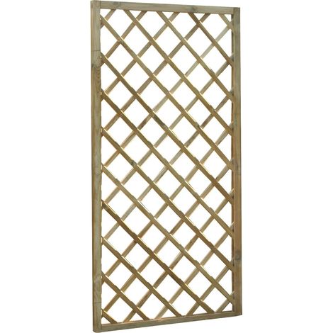 Pannello grigliato da giardino in legno di pino impregnato LASA - 120H180 cm.
