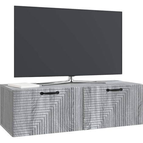 Maison Exclusive - Mobile Porta TV da Muro Grigio Sonoma 98 x 41 x 30 cm (1/5)