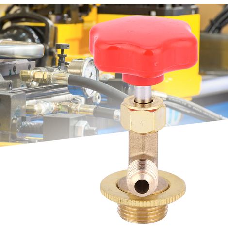 Ouvre-bouteille de réfrigérant, vanne de distribution en laiton 1/4 SAE pour climatisation R134/R22R134 (1/5)