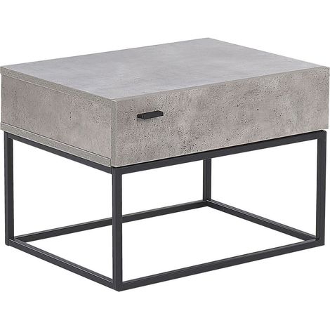 1 Drawer Bedside Table CAIRO Light Grey (1/5)