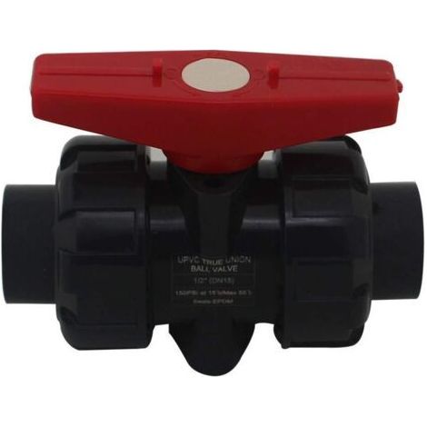 Vanne double union à coller diam 20 25 32 40 50 63 75 90 110mm vanne boisseau pvc robinet boisseau sphérique robinet a bille sphere pour piscine (Diamètre Interne 32mm) (1/5)