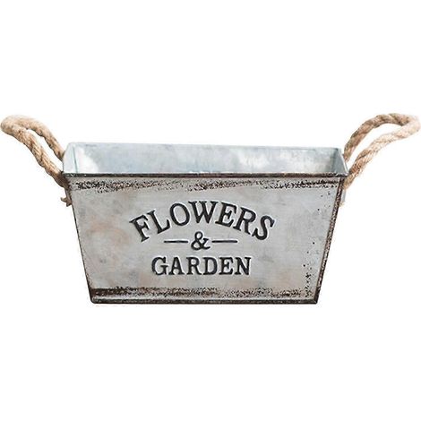 Plantes en fer vintage, pot de fleurs en métal, vase à succulentes-S (1/5)