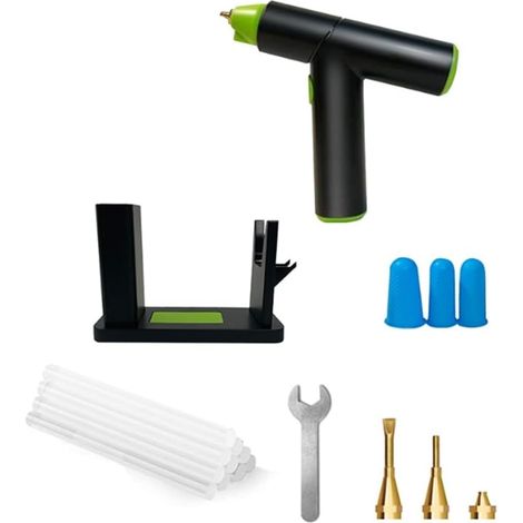 Outil de Colle Thermofusible Électrique 10 W, Outil Industriel de Bricolage Domestique, Outil de Réparation de Température Thermique, Utiliser des Bâtons de Colle de 7 mm (1/5)