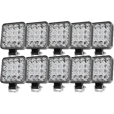 Luz de trabajo, impermeable, foco LED combinado, 10 unidades de haz combinado (1/2)