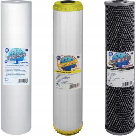 Jeu de cartouches Aquafilter FCPS20M20B FCCST20BB FCCBL20BB-S 3 pièces (1/4)