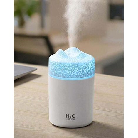 pair Mini umidificatore portatile, texture vulcanica colorata, umidificatore a nebbia fredda da 300 ml, alimentazione USB, spegnimento automatico. Ideale per camera da letto, ufficio e auto. (1/4)