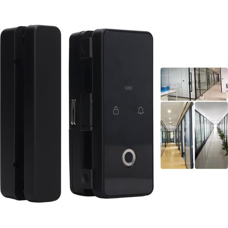 Tuya Smart Frameless Dual Opening Bluetooth Smart Door Lock, Glass Smart Door Lock (1/5)