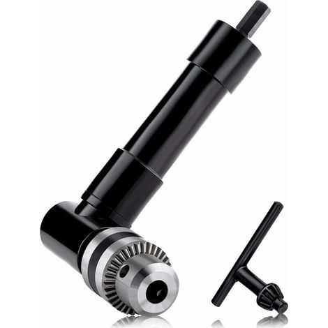 Mandrin de perçage à angle droit, mandrin à angle droit autoserrant à 90°, queue électrique de 1 à 10 mm, rallonge de perçage (1/5)