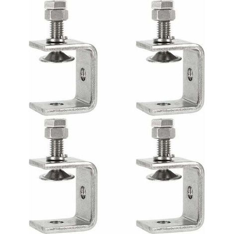 Pince Robuste Acier Inoxydable,4PCS Serre-Joints C,0-25mm Pince C Robuste,Pince Fixation Travail Bois,Tiger Clamp avec Large Mâchoire pour Travail Bois Bricolage, Soudage,l'Ébénisterie (1/5)