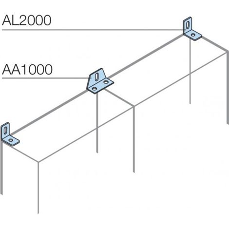 Abb 661701 Legs (x2) for wall mounting ArTU cabinets