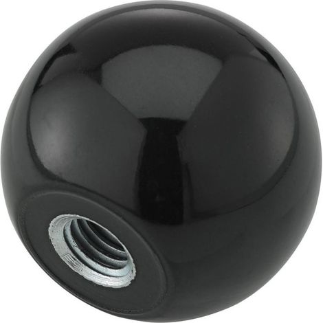 Pulsante sferico Din319 Duroplast. Modulo E. 20mm. M 5. Contenuto: 10 pezzi Fortis