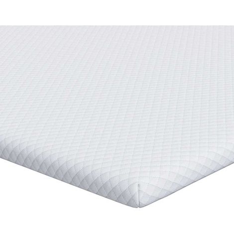 Surmatelas Blanc 180 x 200 cm Tissu Jacquard