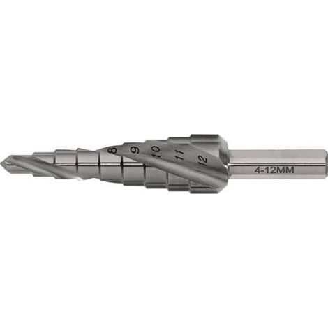 TECWERK Stufenbohrer Bohrber.4-12mm HSS Spiralnut Z.2 Stufen 9 TECWERK (1/3)