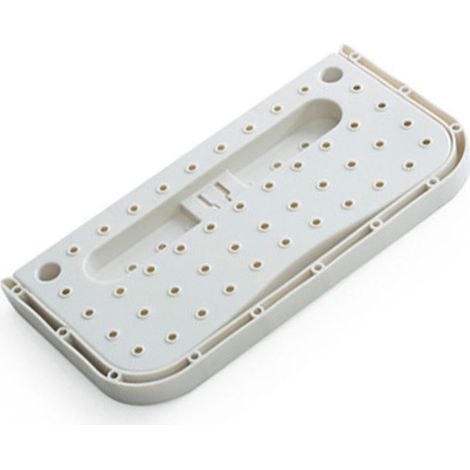 [Porte-Rangement Chaussures mural] Porte-chaussures mural fixé par adhésif, pliable, économique d'espace, PP, blanc, taille universelle, 27.9 x 14.5 x 2cm (1/5)