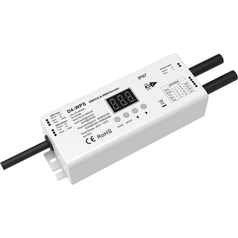 Decodificatore DMX512 e RDM 4 canali 12-48V SKYDANCE D4-WPS IP67 4 (1/3)