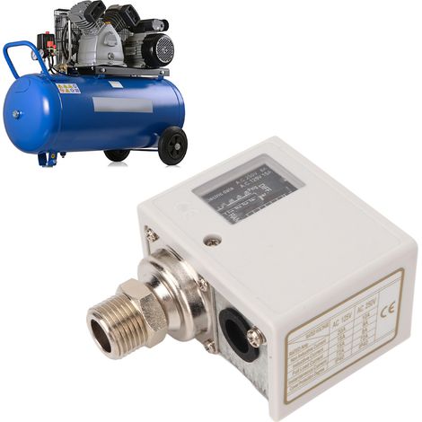 Pressostat SPC-106E pour chaudières, compresseurs d'air, séchoirs frigorifiques et refroidisseurs (contrôleur de pression 6 kg, AC125V/AC250V, interface 4 voies) (1/5)