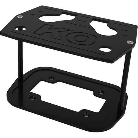 Support de batterie en alliage d'aluminium pour batterie Optima 34/78, robuste et durable, noir. (1/5)