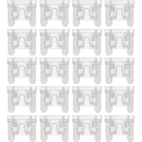 ATT 25A Flachsicherungen, Mini-APS, 25 Ampere, für Wohnmobil, Auto, Motorrad, LKW (20er-Packung)