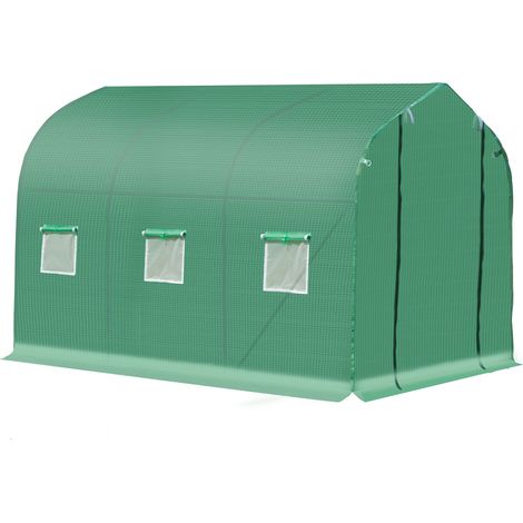 Polytunnel Greenhouse with Windows Door, Walk in Greenhouse for Garden, Backyard (3 x 2 M) (1/5)